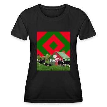 Mayo GAA - T-shirt sport Femme - noir - Devant - AI Model Female 172 light (172cm)