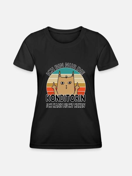Konditorin - Frauen Funktions-T-Shirt - Schwarz