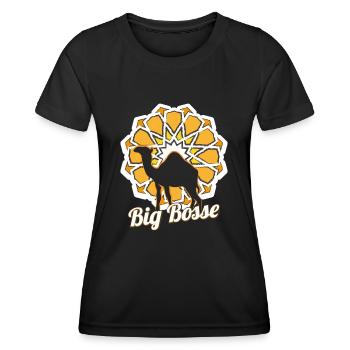 Big Bosse - T-shirt sport Femme - noir - Devant - AI Model Female 172 light (172cm)
