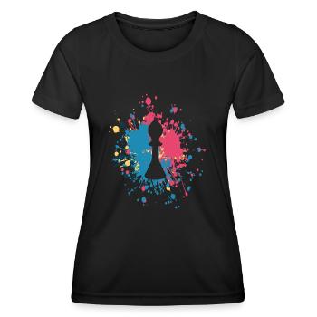 Chess Bishop Color Splash - Women's Functional T-Shirt - black - Front - AI Model Female 172 light (172cm)
