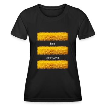 Déguisement d’abeille - T-shirt sport Femme - noir - Devant - AI Model Female 172 light (172cm)