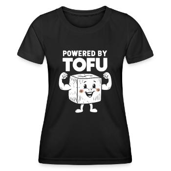 Tofu Lustiges - Frauen Funktions-T-Shirt - Schwarz - Vorne - AI Model Female 172 light (172cm)