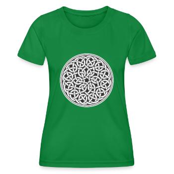 Keltischer Knoten - Frauen Funktions-T-Shirt - Kelly Green - Vorne - AI Model Female 172 dark (172cm)