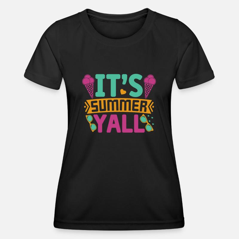 Its Summer Yall - Women's Functional T-Shirt - black