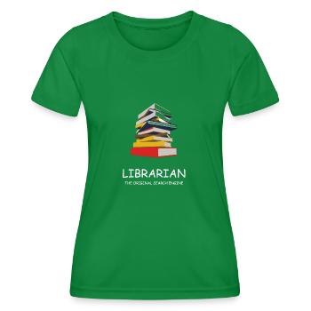 Bibliothécaire Bibliothèque bibliothécaire - T-shirt sport Femme - vert - Devant - AI Model Female 172 dark (172cm)