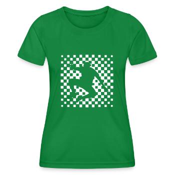 Freerunning Parcour Running Urban T-Shirt Geschenk - Frauen Funktions-T-Shirt - Kelly Green - Vorne - AI Model Female 172 dark (172cm)