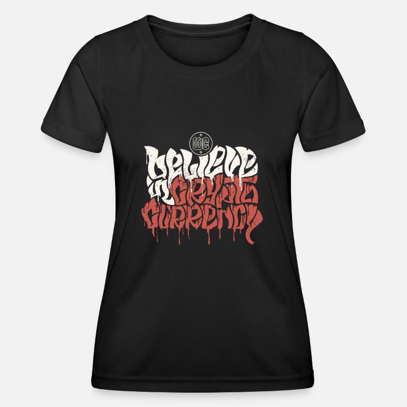 Crypto Camicia Crypto - Maglietta sportiva per donna - nero