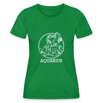 Zodiaque Verseau Cadeau geo Verseau - T-shirt sport Femme - vert - Devant - AI Model Female 172 dark (172cm)