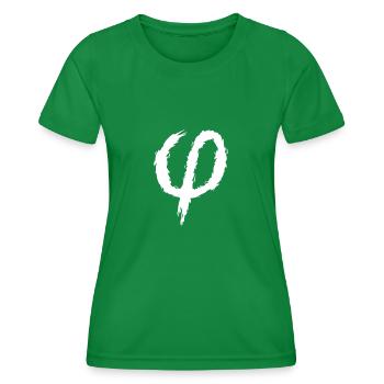 Brosse d'icône signe phi - T-shirt sport Femme - vert - Devant - AI Model Female 172 dark (172cm)