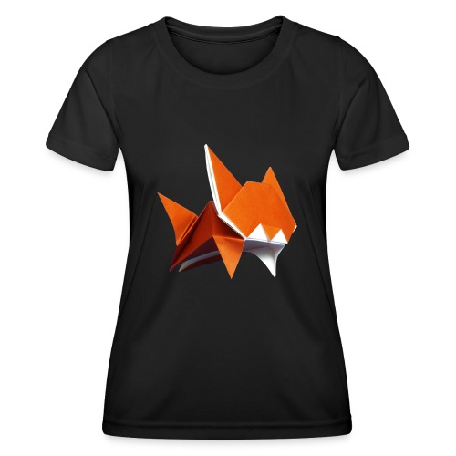 Jumping Cat Origami - Cat - Gato - Katze - Gatto - Women's Functional T-Shirt
