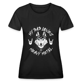 HUSKY - Frauen Funktions-T-Shirt - Schwarz - Vorne - AI Model Female 172 light (172cm)