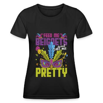 Carnival New Orleans Street Festival - T-shirt sport Femme - noir - Devant - AI Model Female 172 light (172cm)