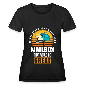 Post Deliverer Parcel Courier Service - Women's Functional T-Shirt - black - Front - AI Model Female 172 light (172cm)