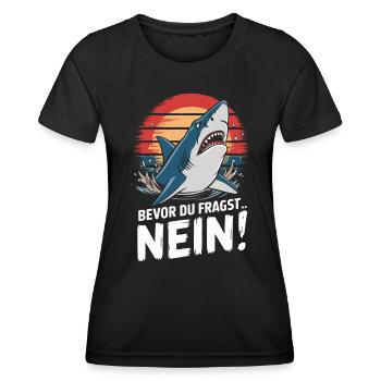 Shark Shark Sharks Shark - Women's Functional T-Shirt - black - Front - AI Model Female 172 light (172cm)