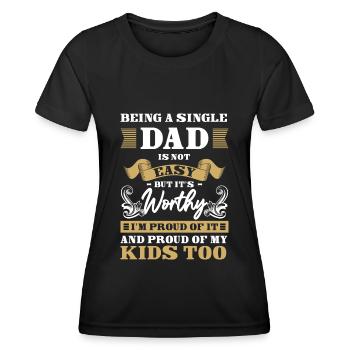 Eltern Stolz Solo Nachwuchs - Frauen Funktions-T-Shirt - Schwarz - Vorne - AI Model Female 172 light (172cm)