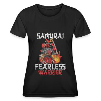 Fighter Sword Courage Katana - Women's Functional T-Shirt - black - Front - AI Model Female 172 light (172cm)
