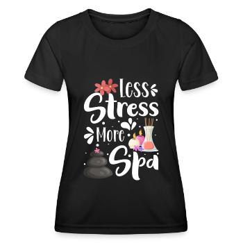 Wellness Meditation Chill Pilates - Women's Functional T-Shirt - black - Front - AI Model Female 172 light (172cm)