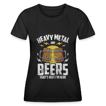 Metal Band - Frauen Funktions-T-Shirt - Schwarz - Vorne - AI Model Female 172 light (172cm)