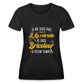DIY-Rückzugsort - Frauen Funktions-T-Shirt - Schwarz - Vorne - AI Model Female 172 light (172cm)
