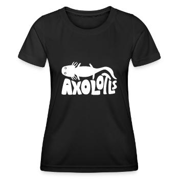 axolotl - T-shirt sport Femme - noir - Devant - AI Model Female 172 light (172cm)