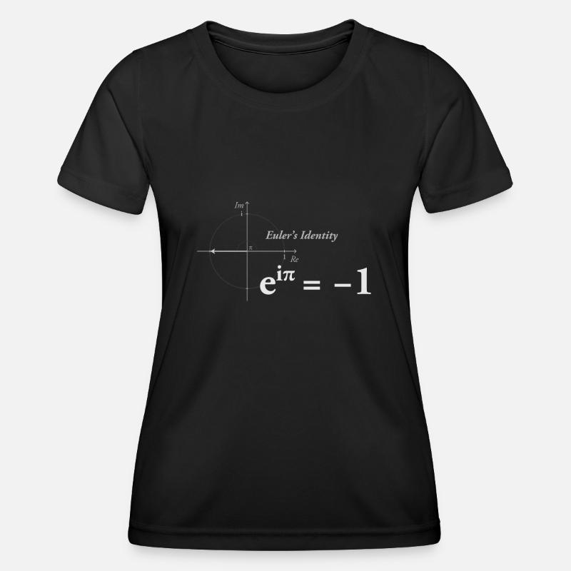 Euler's Identity Math light - Women's Functional T-Shirt - black
