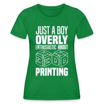 3D Druck - Frauen Funktions-T-Shirt - Kelly Green - Vorne - AI Model Female 172 dark (172cm)