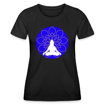 Yog Energy - Women's Functional T-Shirt - black - Front - AI Model Female 172 light (172cm)