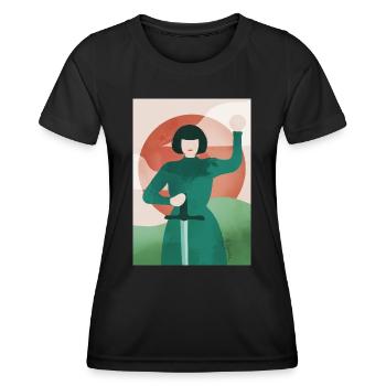 Joan of Art - Women's Functional T-Shirt - black - Front - AI Model Female 172 light (172cm)