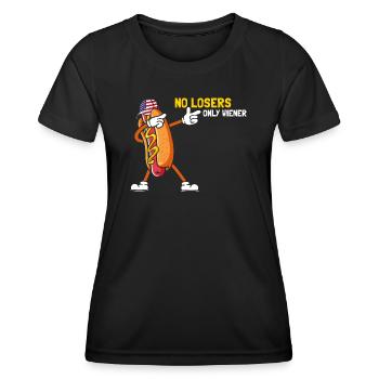 No losers only wiener - Women's Functional T-Shirt - black - Front - AI Model Female 172 light (172cm)