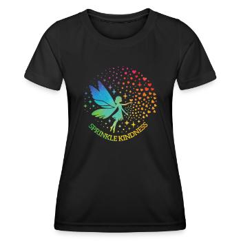 Sprinkle Kindness like Confetti Fee - Frauen Funktions-T-Shirt - Schwarz - Vorne - AI Model Female 172 light (172cm)