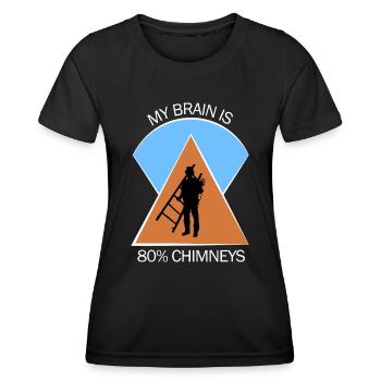 Ramoneur Ramoneur Ramoneur - T-shirt sport Femme - noir - Devant - AI Model Female 172 light (172cm)