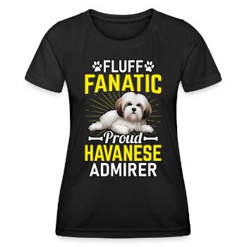 Fanatique de peluches Fier admirateur bichanais - T-shirt sport Femme - noir - Devant - AI Model Female 172 light (172cm)