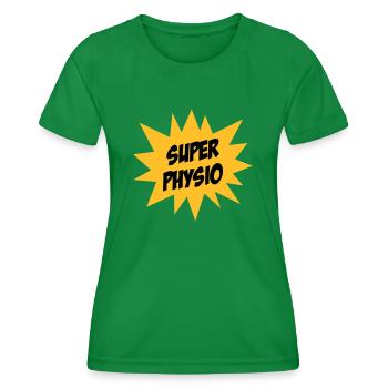 Super Physio - T-shirt sport Femme - vert - Devant - AI Model Female 172 dark (172cm)