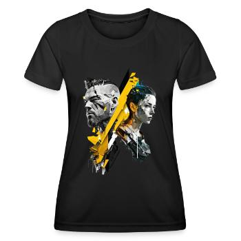 cyber punk No104 - Frauen Funktions-T-Shirt - Schwarz - Vorne - AI Model Female 172 light (172cm)