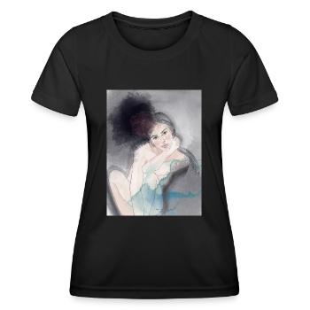 liebe dich selbst - Frauen Funktions-T-Shirt - Schwarz - Vorne - AI Model Female 172 light (172cm)