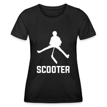 Roller - Frauen Funktions-T-Shirt - Schwarz - Vorne - AI Model Female 172 light (172cm)