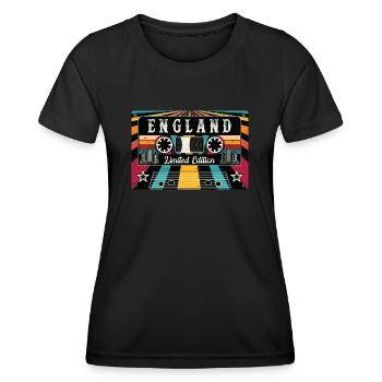 Vintage England Limited Edition - Women's Functional T-Shirt - black - Front - AI Model Female 172 light (172cm)