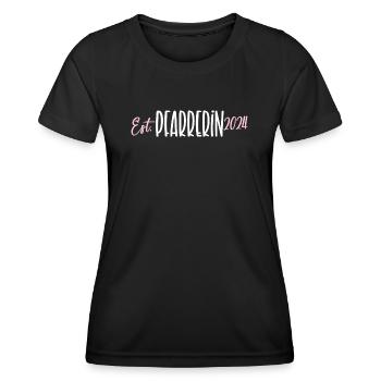 Pfarrerin seit 2024 Christ Glaube Gott Kirche Frau - Frauen Funktions-T-Shirt - Schwarz - Vorne - AI Model Female 172 light (172cm)