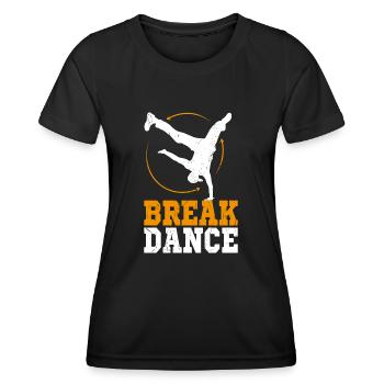 Breakdance hip hop appui renversé bboying - T-shirt sport Femme - noir - Devant - AI Model Female 172 light (172cm)