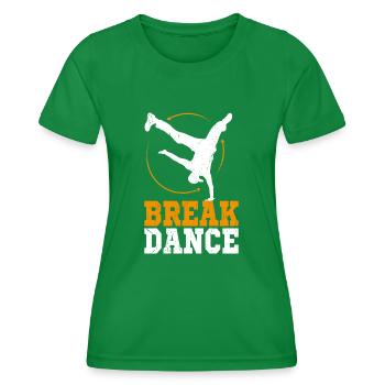 Breakdance Hip Hop Handstand Bboying - Frauen Funktions-T-Shirt - Kelly Green - Vorne - AI Model Female 172 dark (172cm)