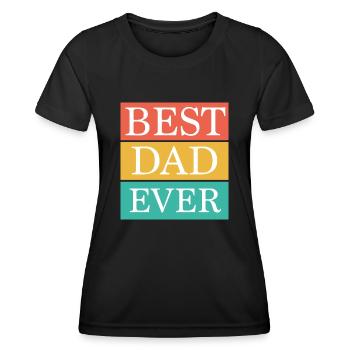 Bester Vater aller Zeiten - Frauen Funktions-T-Shirt - Schwarz - Vorne - AI Model Female 172 light (172cm)