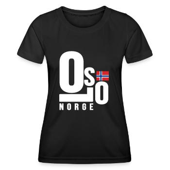 Oslo Norvège - T-shirt sport Femme - noir - Devant - AI Model Female 172 light (172cm)