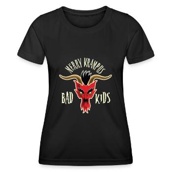 Krampus - T-shirt sport Femme - noir - Devant - AI Model Female 172 light (172cm)