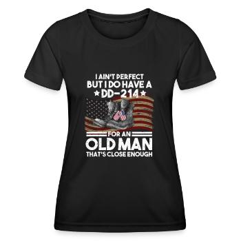 Vétéran du Vietnam - T-shirt sport Femme - noir - Devant - AI Model Female 172 light (172cm)