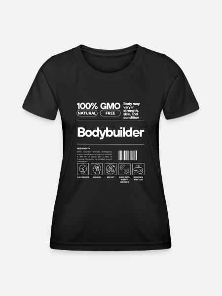 Bodybuilder - Frauen Funktions-T-Shirt - Schwarz