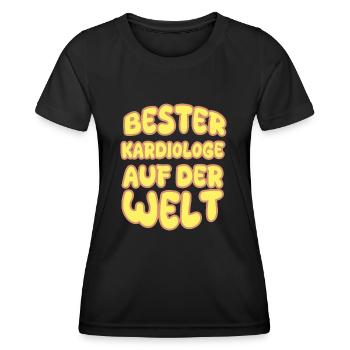 Kardiologe als Berufung - Frauen Funktions-T-Shirt - Schwarz - Vorne - AI Model Female 172 light (172cm)