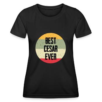 Le meilleur César de tous les temps - T-shirt sport Femme - noir - Devant - AI Model Female 172 light (172cm)