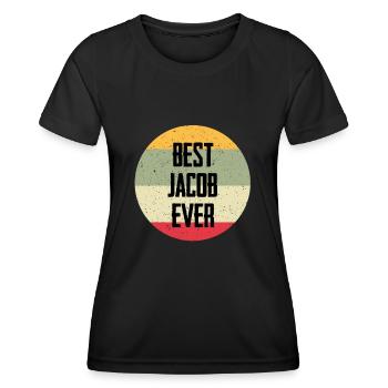 Best Jacob Ever - Frauen Funktions-T-Shirt - Schwarz - Vorne - AI Model Female 172 light (172cm)