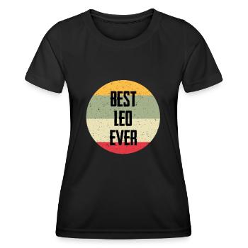 Best Leo Ever - Frauen Funktions-T-Shirt - Schwarz - Vorne - AI Model Female 172 light (172cm)