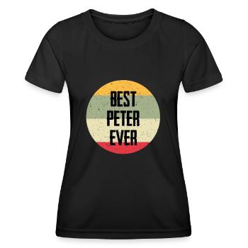 Best Peter Ever - Women's Functional T-Shirt - black - Front - AI Model Female 172 light (172cm)